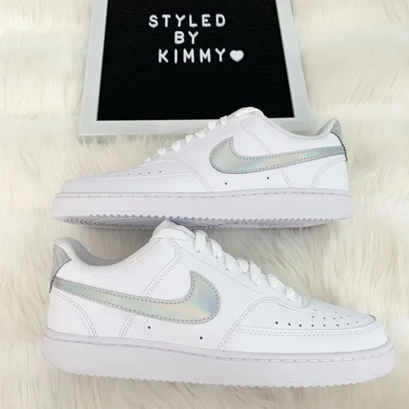 NIKE Court Sneakers White Shoes New Shoe - Picture 3 of 7